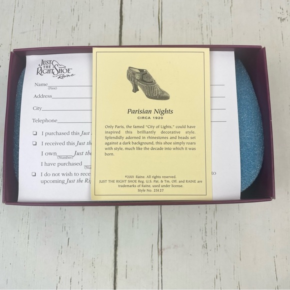 Just the Right Shoe by Raine “Parisian Nights” Miniature Shoe - Picture 5 of 14